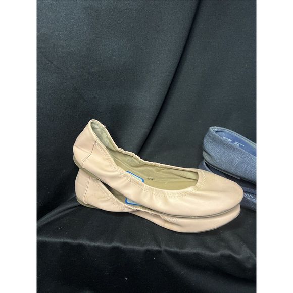 Lot 3 pr Woman's, Time and Tru, Usa size 9.5 flats. (Pre-Owned) Blue Black pink - Picture 10 of 16
